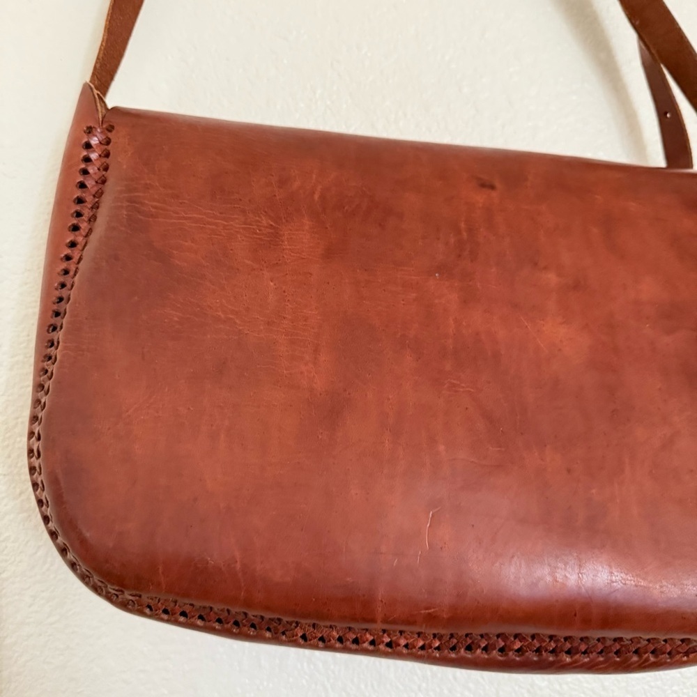 Leather satchel bag - Picture 9 of 10